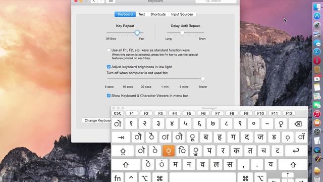 Tutorial 02 Options for Devanagari keyboard on Mac OS X смотреть онлайн