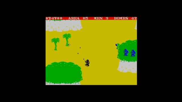 Commando (1985) 128k AY Music Version Walkthrough + Review