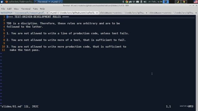 Test-Driven-Development Screencast #1 смотреть онлайн