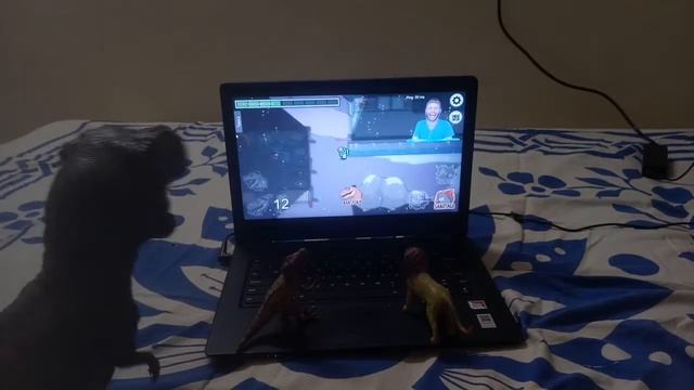 rexy, blue and lion react to imposter t Rex role in among us смотреть онлайн