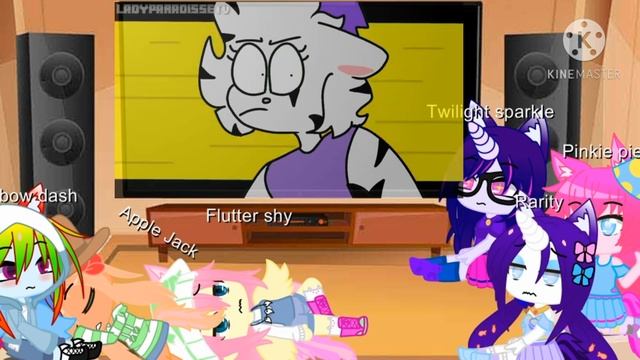 MLP Main 6 react to piggy memes|| ??/?? // Gacha смотреть онлайн
