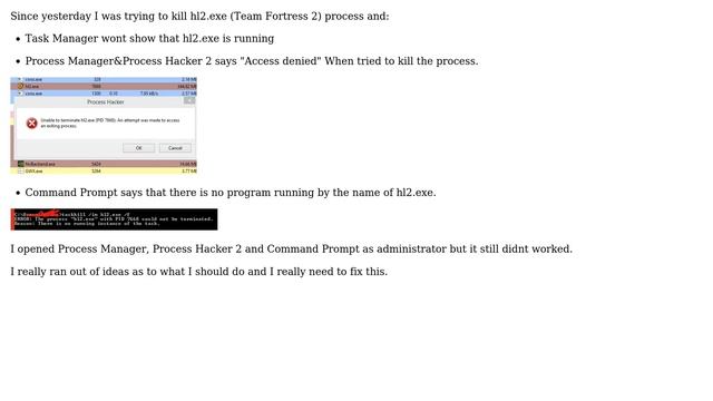 Cant kill a process,gives me "access denied" Error even with admin смотреть онлайн