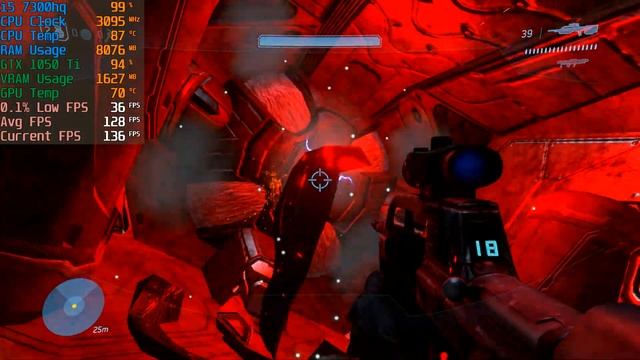 Acer Nitro 5 - Halo 3 - GTX 1050 TI Enhanced Settings Framerate Test [Benchmark] смотреть онлайн