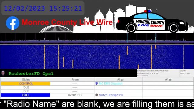 Monroe County Live Wire Fire, EMS, Police Scanner 24/7 12/02/2023 PM смотреть онлайн