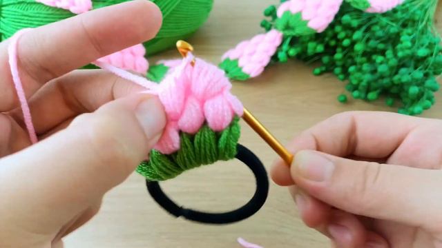 WOW👌💯🍓 Very easy flashy crochet strawberry patterned baby hair band detailed explanation #crochet 🍓 смотреть онлайн