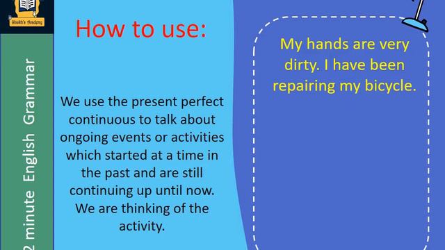 Understand English tense in just 2 minutes | Present Perfect Continuous | Urdu | Shaikh’s Academy смотреть онлайн