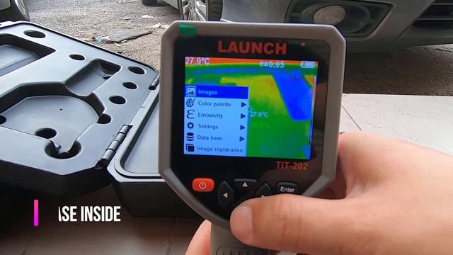 Launch TIT-202 | Sử dụng máy quét nhiệt TIT-202 để đo nhiệt độ các bộ phận xe смотреть онлайн