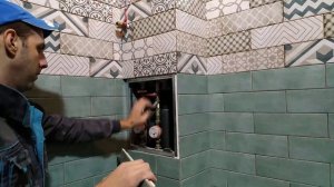 Самый дешёвый скрытый люк под плитку ( 4 мебельных магнита)