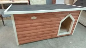 Будка для средних пород собак с тамбуром Питомник №2. Теплая будка с подогревом для хаски, лабрадора