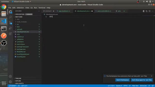 Configure .env file | #13 | Nest JS Tutorial in Hindi смотреть онлайн