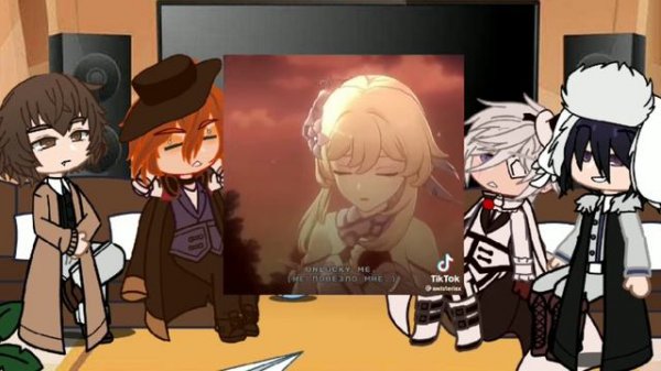 реакция бсд на геншин (4/4) ссылка на тг в описании