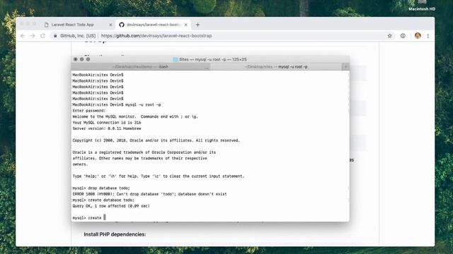 Laravel React To Do Example Project смотреть онлайн