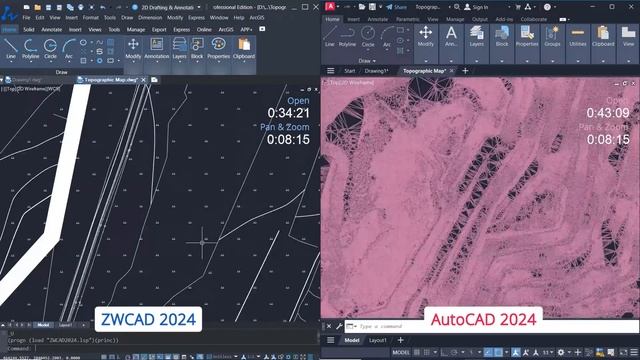 Efficiency #Comparison #ZWCAD 2024 vs #AutoCAD 2024 смотреть онлайн