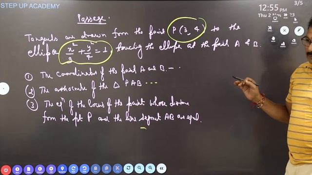 Conic Sections (Ellipses) - Concept Explanation & Questions (L4)| Class 11th/12 & JEE Droppers Math смотреть онлайн