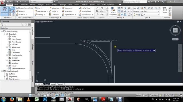 Highway Design Autocad Civil 3D (Creation of Islands and Turning Lanes at Intersections) смотреть онлайн
