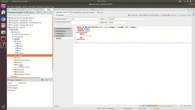 Postgresql, Simple Fungsi смотреть онлайн
