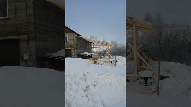 Навес к дому