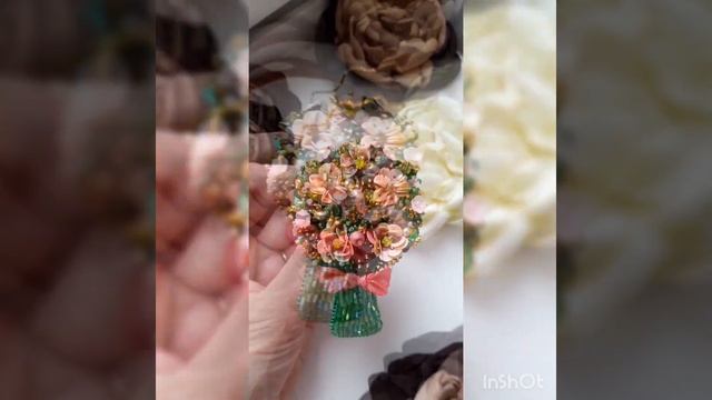 брошь букет из пайеток и бисера своими руками смотреть онлайн