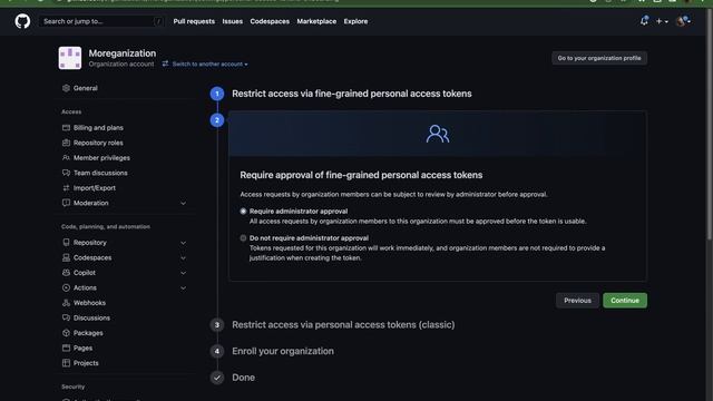 How to setup organization permissions to allow github classic personal access tokens смотреть онлайн