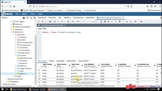 Belajar Database PostgreSQL - 8 View смотреть онлайн