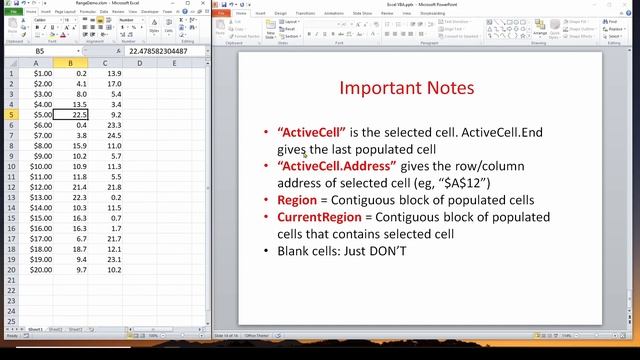 Excel VBA Part 3: Referencing Ranges of Cells смотреть онлайн