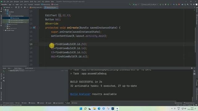 Part 1 Shared Preference using Android Studio смотреть онлайн