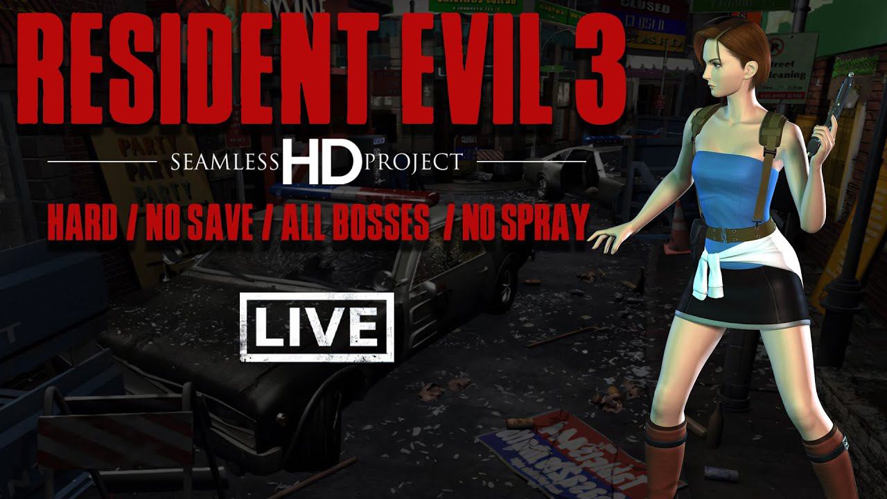 Resident Evil 3 Seamless HD Project ►HARD►NO SAVE►ALL BOSSES смотреть онлайн
