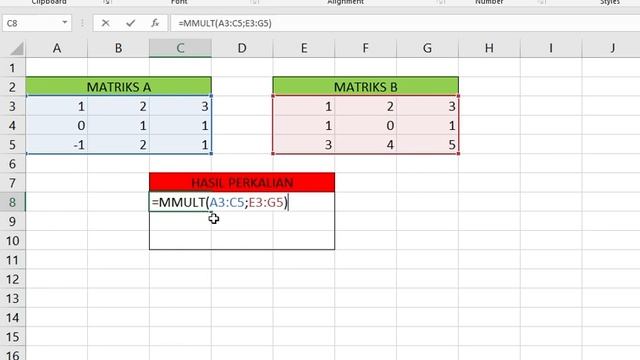 Perkalian Matriks dengan Excel смотреть онлайн
