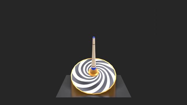 Юла, волчок, spinning top. Blender. смотреть онлайн