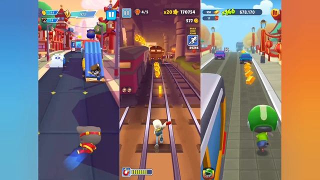 Talking Tom Hero Dash VS Subway Surfers VS Gold Run | Lunar New Year 2023 Gameplay смотреть онлайн