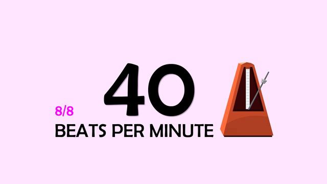 40 BPM 8/8 Metronome смотреть онлайн
