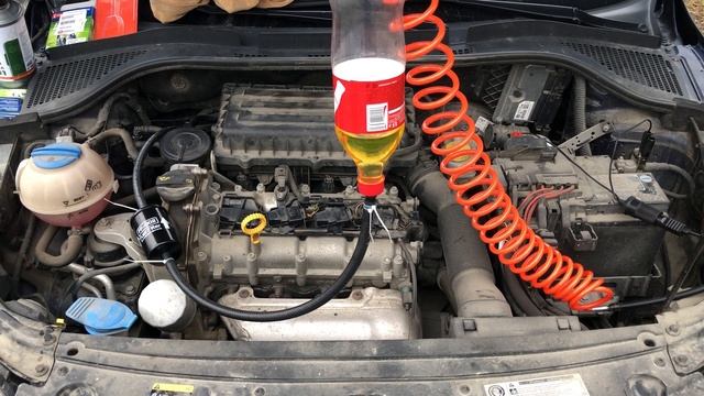 Промывка форсунок CFNA Lavr ML101 на Skoda Rapid