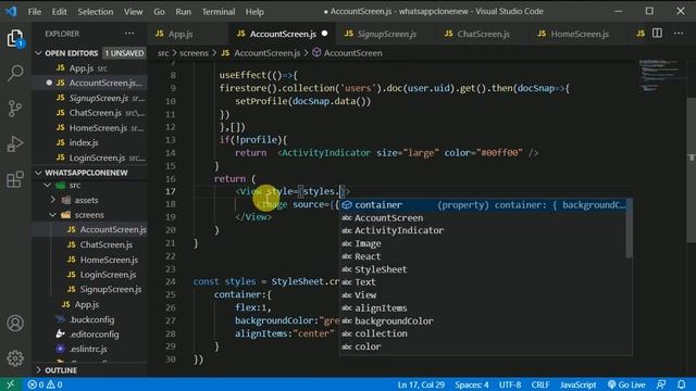 #12 Profile Screen | WhatsApp Clone using React Native and Firebase in Hindi | one to one chat смотреть онлайн
