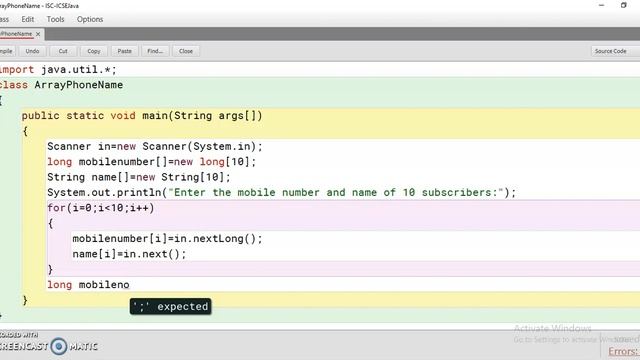Java program to display the name of the subscriber corresponding to mobile number stored in the SDA смотреть онлайн