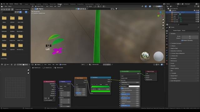 Цветы с помощью Geometry Nodes в Blender 3D смотреть онлайн