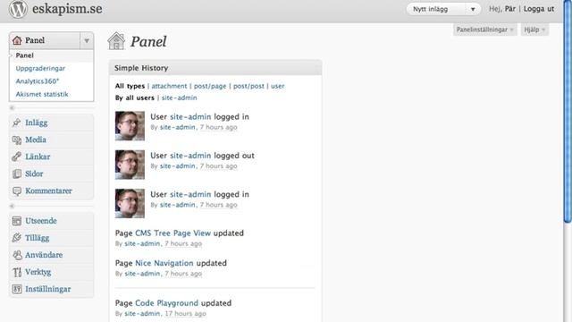 Simple History - WordPress plugin смотреть онлайн