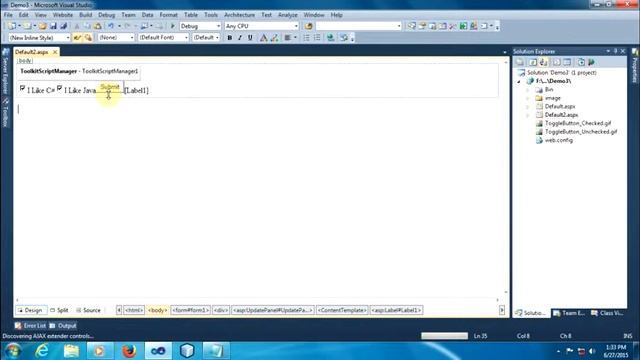 how to use ToggleButtonExtender - Ajax Control Toolkit смотреть онлайн