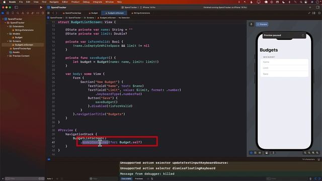 Building a Budget App in SwiftData - Creating and Displaying Budgets - Part 1 смотреть онлайн
