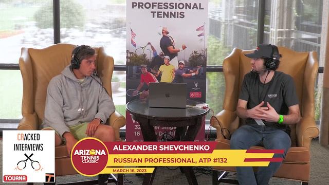 Alexander Shevchenko: Russian Professional, ATP #132 [Arizona Tennis Classic Press Row] смотреть онлайн