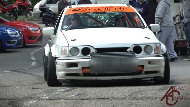 Ford Sierra - TURBO Sounds & Burnouts! смотреть онлайн