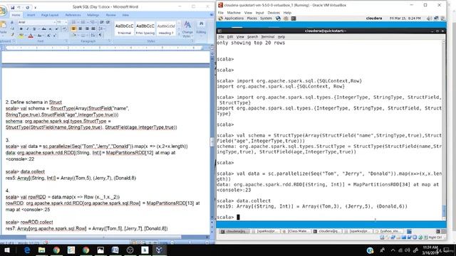 Defining own schema in Spark SQL смотреть онлайн