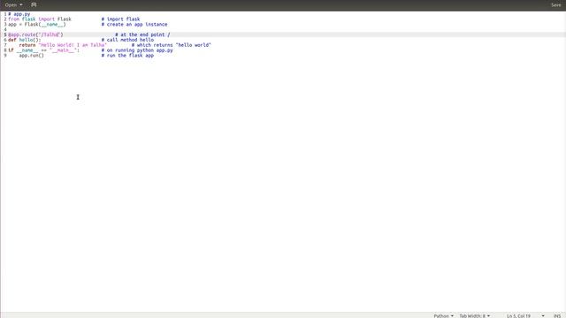 Hello World using Flask and Python смотреть онлайн