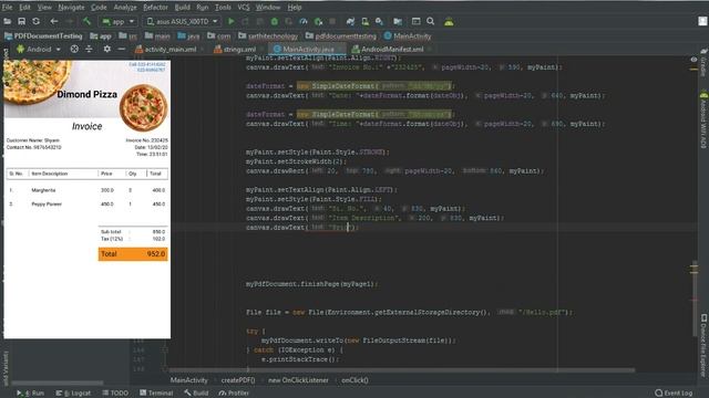 #7 Create PDF from User Input : Android Studio PDF Document смотреть онлайн