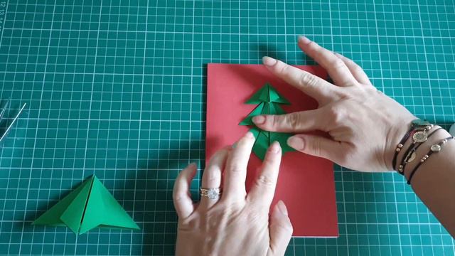 How to make an easy Christmas Card - Holiday Card - Origami Christmas Tree Card смотреть онлайн