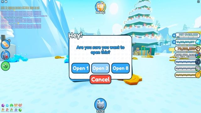 НОВЫЕ РОЖДЕСТВЕНСКИЕ ПИТОМЦЫ В СИМУЛЯТОРЕ ПИТОМЦА Х В РОБЛОКС Pet Simulator X смотреть онлайн