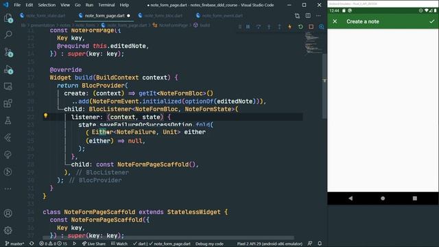 Flutter Firebase & DDD Course [24] - Note Form Page смотреть онлайн