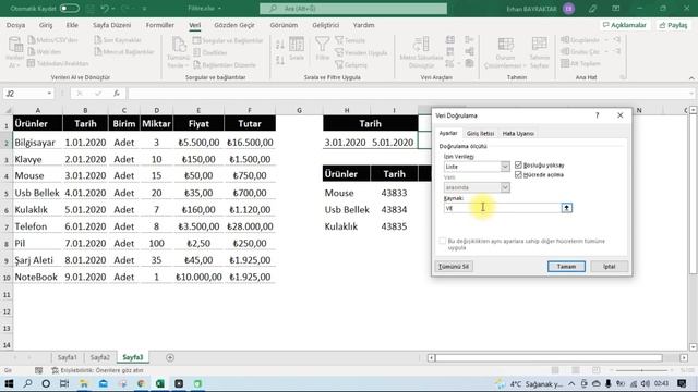 Excel Filtre Komutu смотреть онлайн