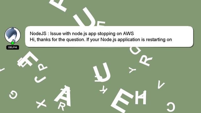 NodeJS : Issue with node.js app stopping on AWS смотреть онлайн