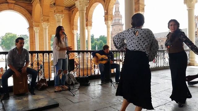 Live "Sevillia Band" Plaza de España смотреть онлайн