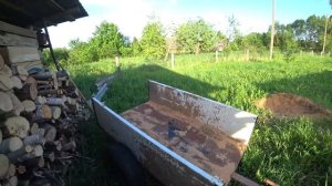 Самодельный прицеп к минитрактору | ИЗ ХЛАМА СВОИМИ РУКАМИ